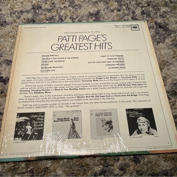 Patti Page- Greatest Hits- vintage vinyl record from 1966 - Picture 3 of 9